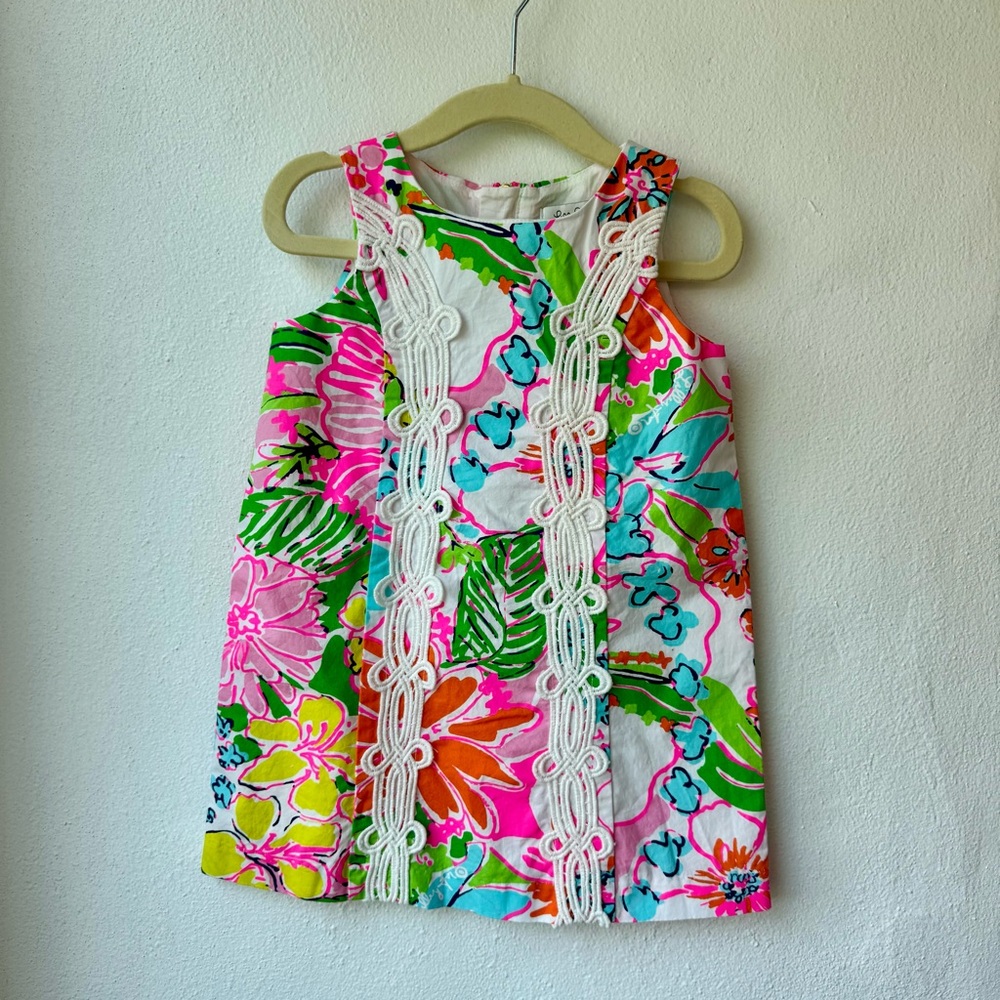Lilly Pulitzer for Target Nosie Posey Floral Shift Dress Girls Size 2T NWT